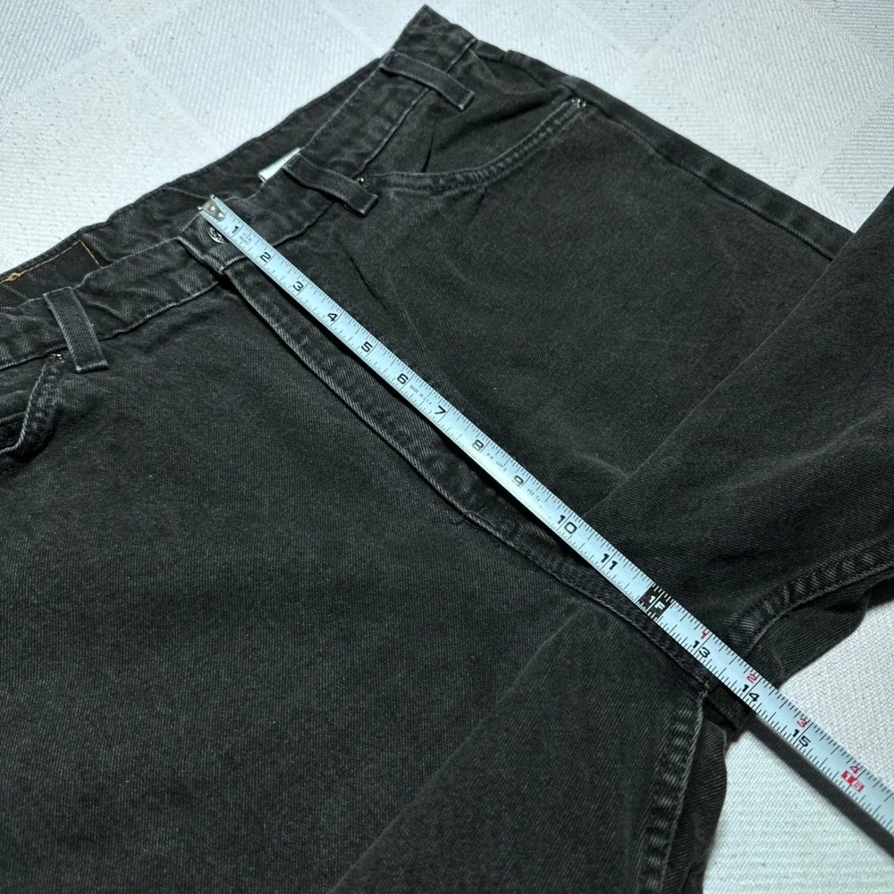 Levi's 550 Denim Shorts Mens 34* Relaxed Orange Tab Vintage 90s USA Made Black